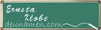 Ernsta Klobe Visitenkarte